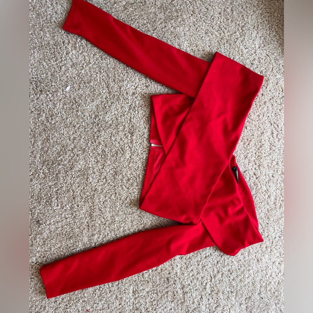 Red crop top, size XS